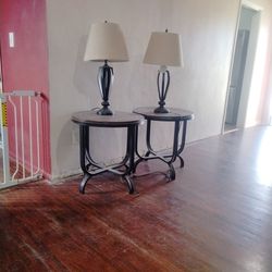 Two table and lamps