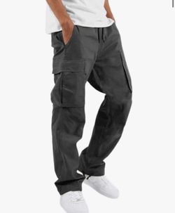 Grey Medium Men's Cargo Type Of Pants 