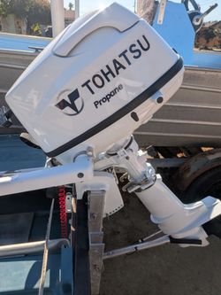 Super clean 5 hop outboard boat motor