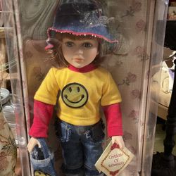 Collectors Choice Fine Bisque Porcelain Doll Rare New In Box Smoke Free