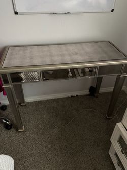 Pre owned mirrored desk