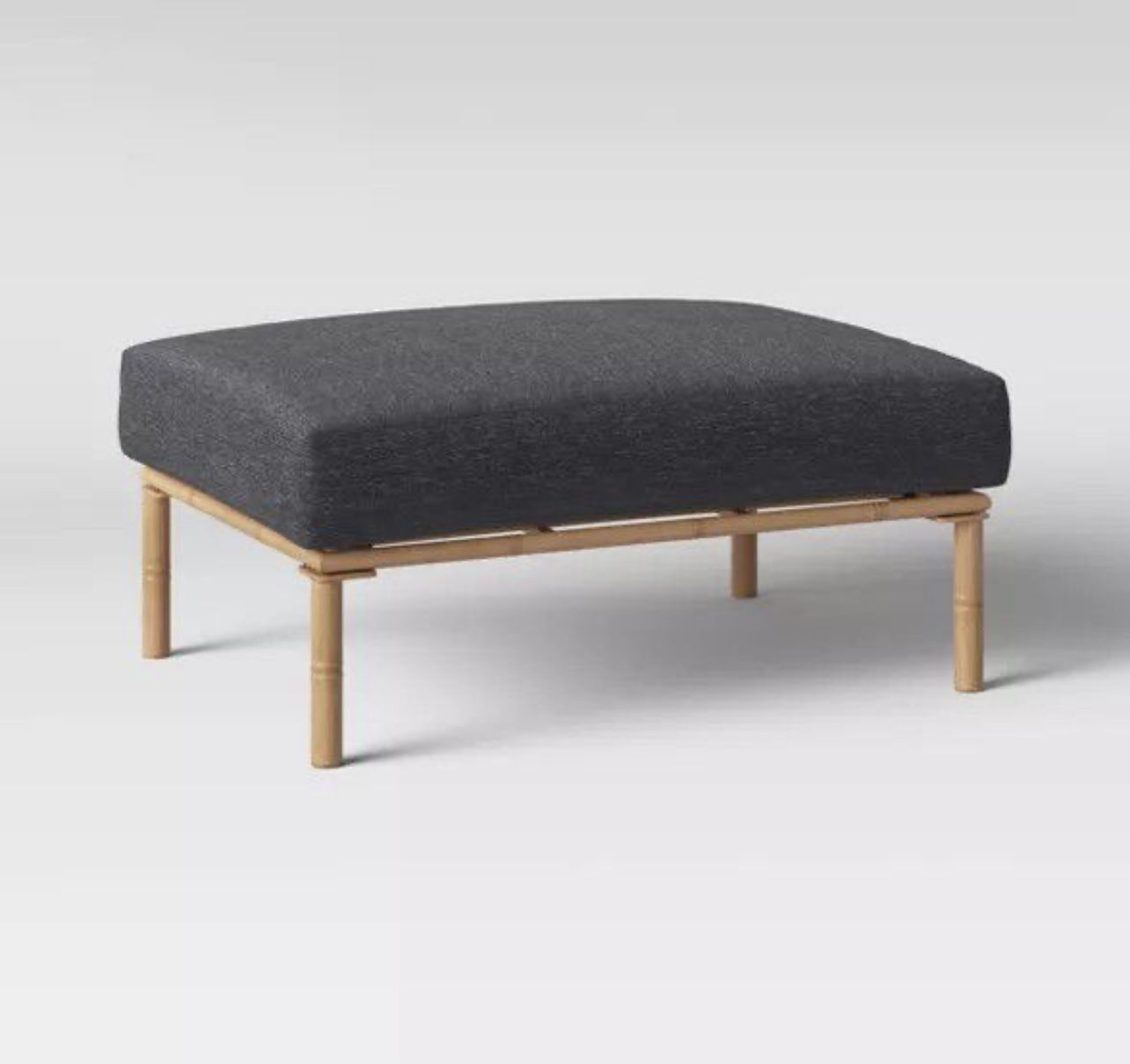 Calla Patio Ottoman Charcoal - Opalhouse