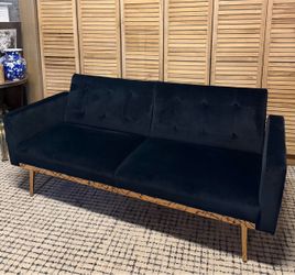 Velvet Futon Sofa Bed