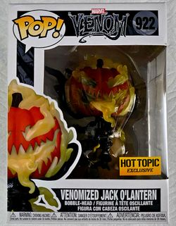 Funko Pop! Marvel Venom #922 Venomized Jack O'lantern Hot Topic Ex🔥🔥🔥