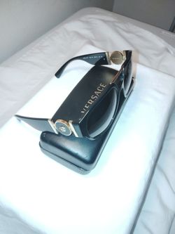 New Versace MOD. 4371 GB1/81 Black Polarizer Authentic Sunglasses 58-16