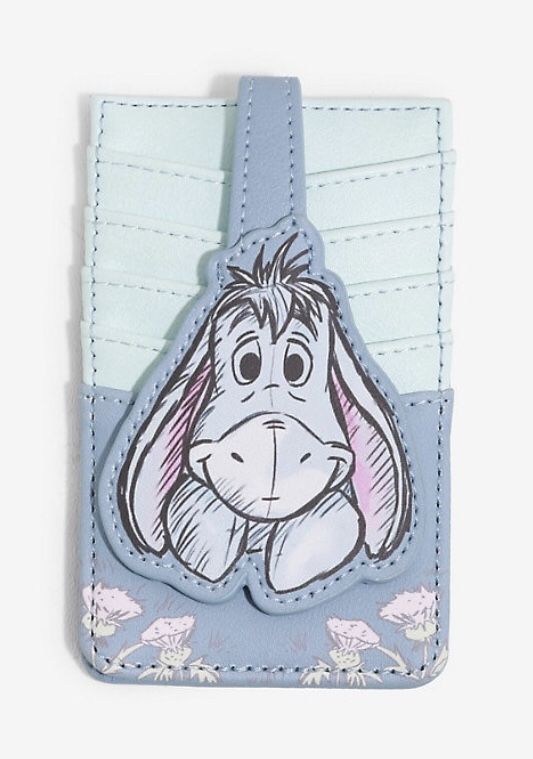 (NWT) Disney Loungefly Winnie the Pooh Eeyore Sketch Cardholder - BoxLunch Exclusive