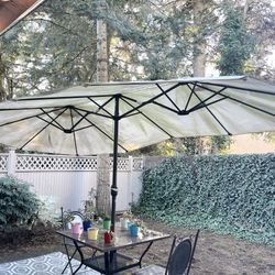 Outdoor Umbrella with Base