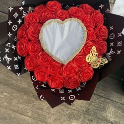 Burn Away To Reveal Message bouquet. 