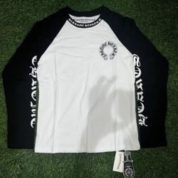 chrome heart long sleeve black and white 1:1
