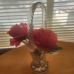 Glass Wicker Basket
