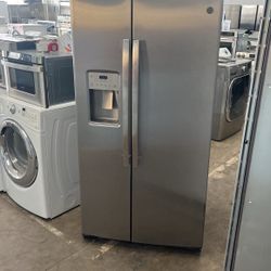 Ge Stainless Steel Side By Side Refrigerator - Free Delivery 