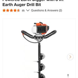 VEVOR
Post Hole Digger, 43cc 1250W Auger Post Hole digger, Gas Powered Earth Digger with 8 in. Earth Auger Drill Bit