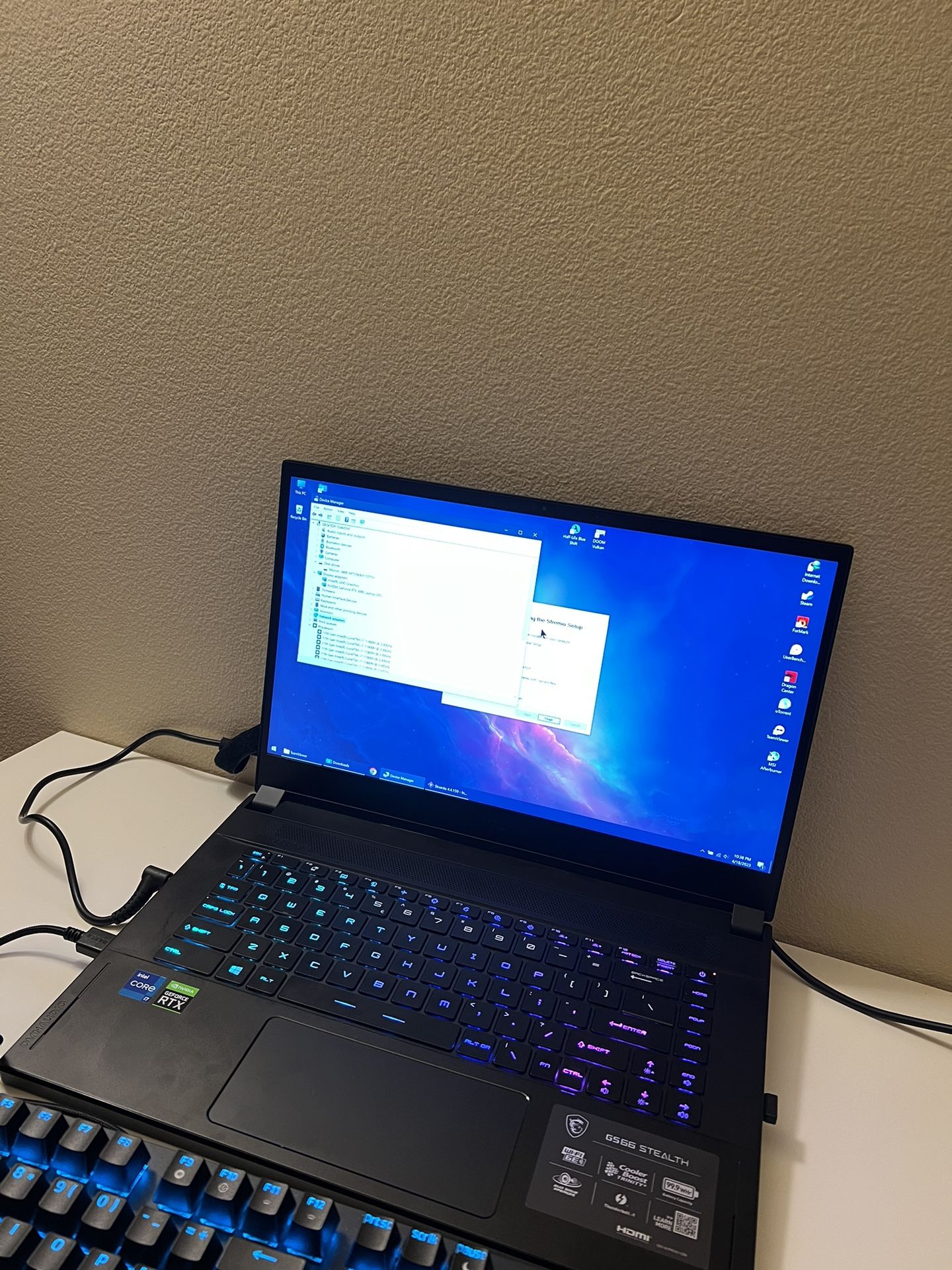 RTX 3080 Msi GS66 Stealth 15.6" QHD Gaming Laptop
