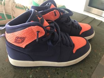 Air Jordan’s youth size 1.5 girls or boys sneakers originally $100!!! NEVER USED!!!!