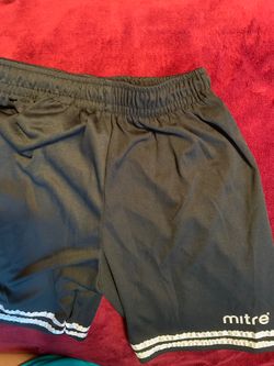 Youth mitre soccer shorts size medium