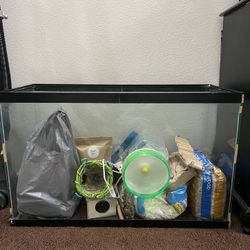 Hamster cage and supplies
