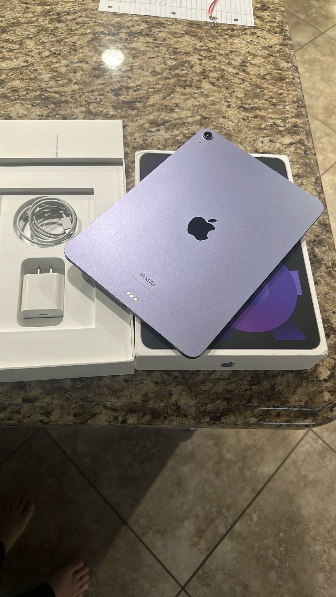 iPad Air 5th Gen 64GB With Leather Case & Screen protectors