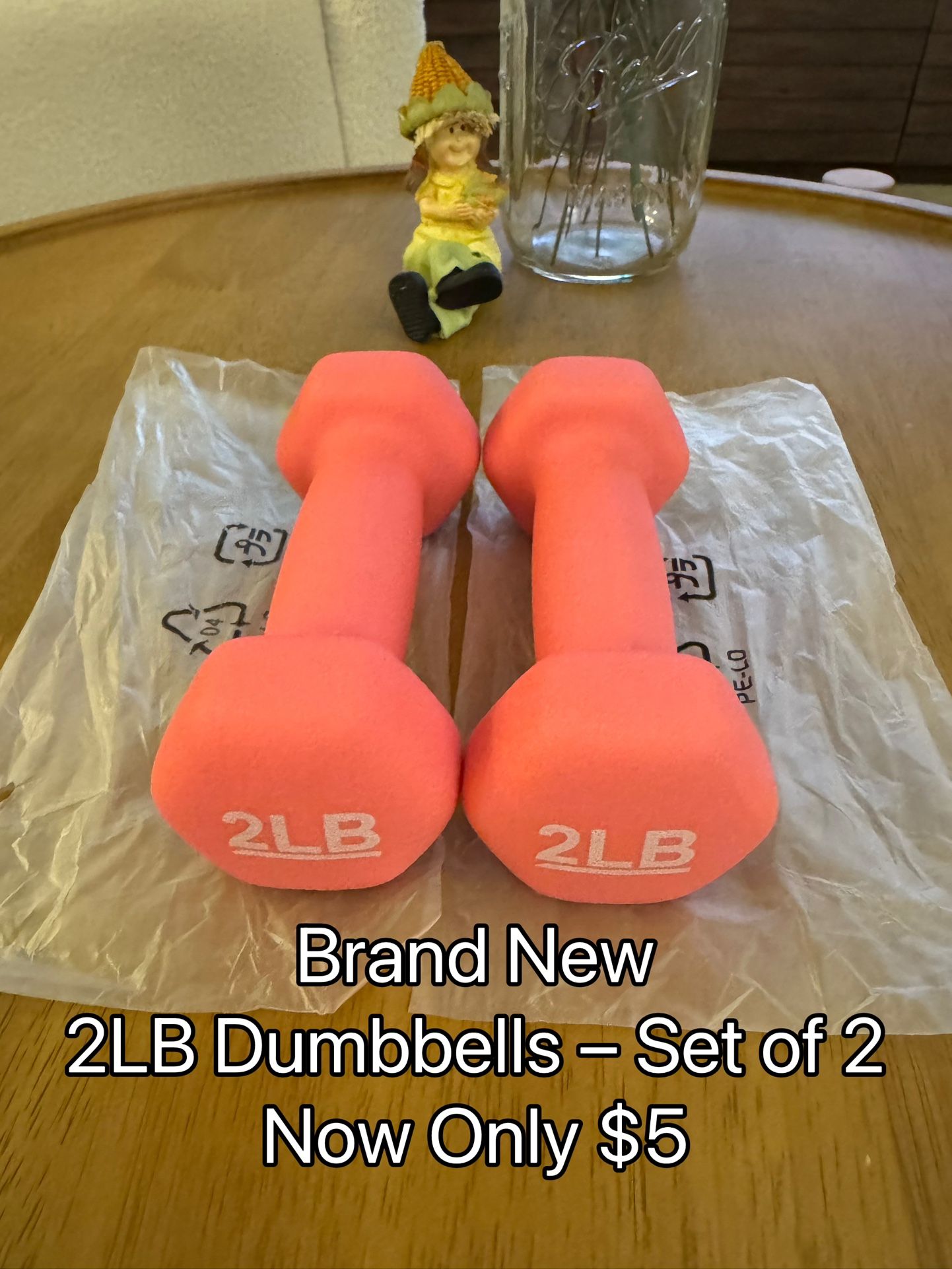 Brand New 2LB Dumbbells – Set of 2 – Only $5