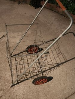 Folding Wire Shopping Cart Trolley
