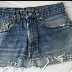 Levi’s Women's Mini Skirt Blue.  Made USA