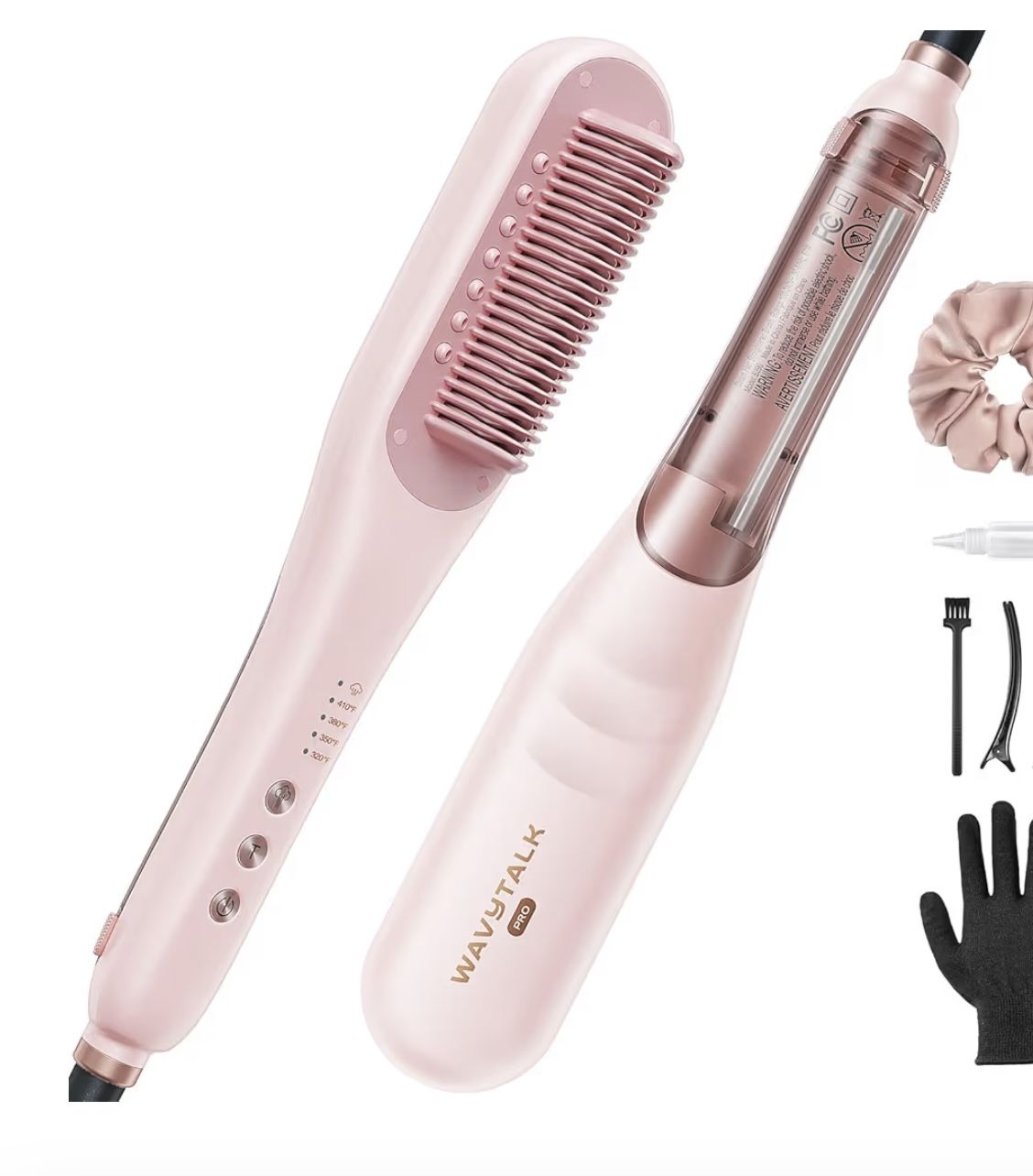 Wavytalk Pro Steam Hair Straightener Brush,