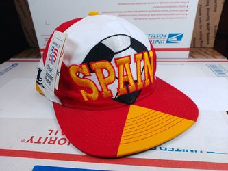 Vintage World Cup Spain '94 Soccer Logo Athletic Snapback Cap Hat - NWT