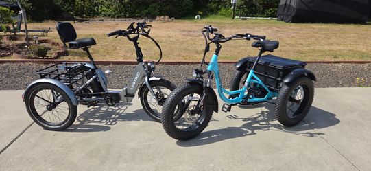 ELECTRIC Trikes  both less than 30miles