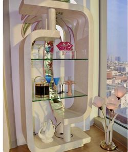 White shelf