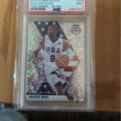 Dwayne Wade 2019 Panini Mosaic Grade 9 Mint!!!
