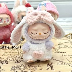 Handmade Bunny Outfit for The Monsters Labubu Small Plush Doll