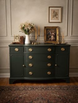 Wood green dresser/buffet/tv stand/cardenza
