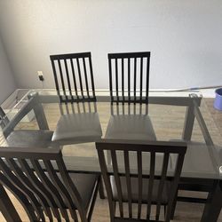 Table and chairs