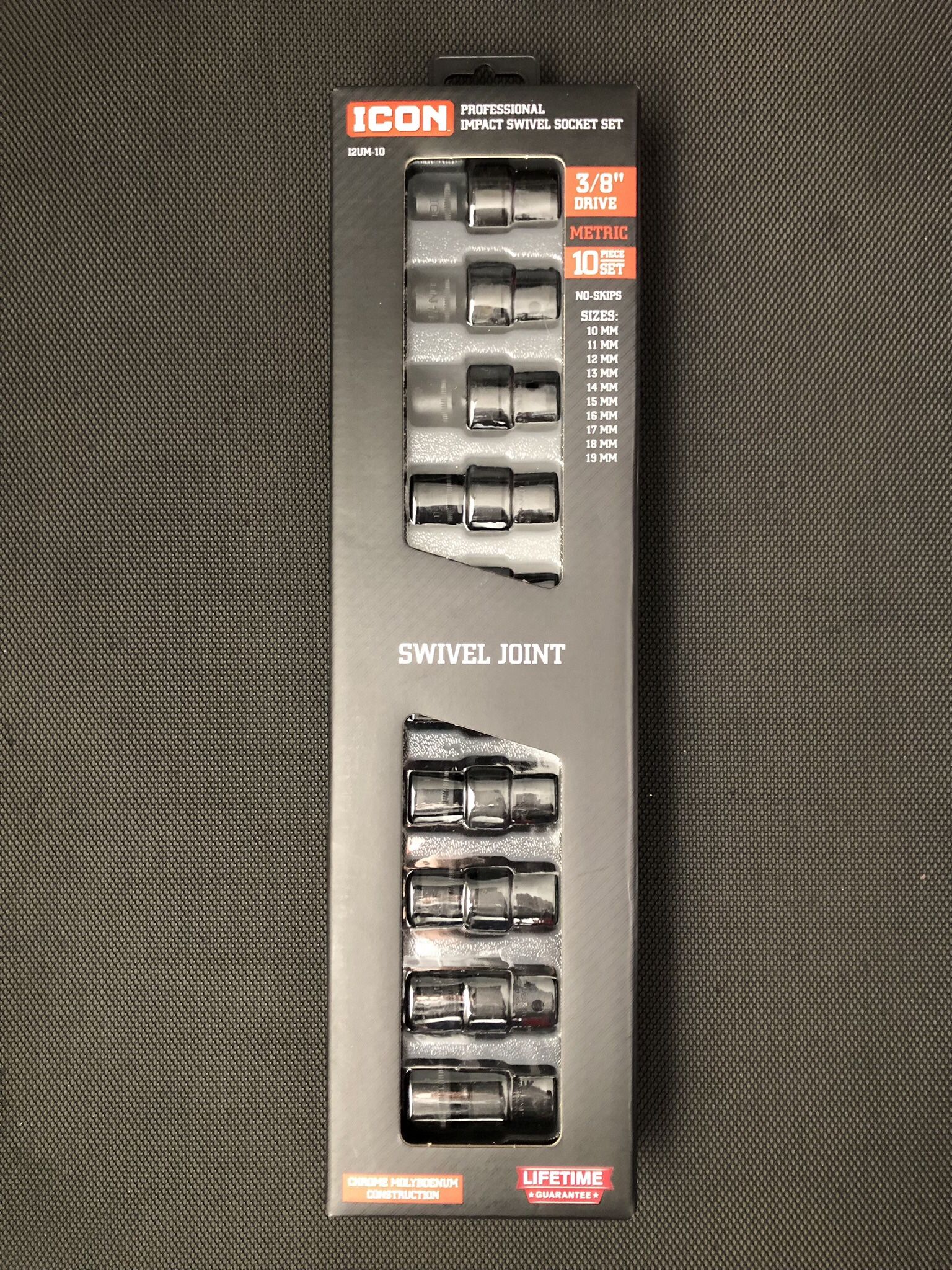 ICON 3/8 in. Drive Metric Impact Swivel Socket Set, 10-Piece $70 firm