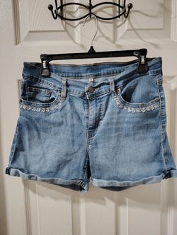 SZ 29 Levis Denim Flowery Shorts