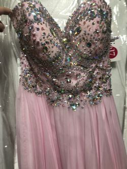 Pink flowy dress