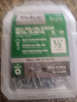 SELF -DRILLING SCREWS METAL-TO-METAL #8 1/2"