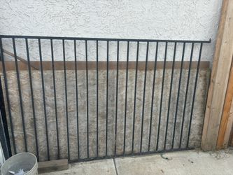 Black Rod Iron Fence