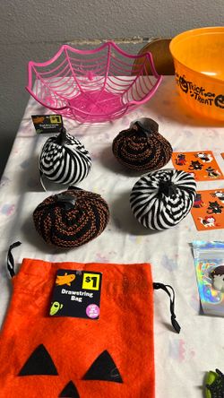 Candy bowls and stickers
