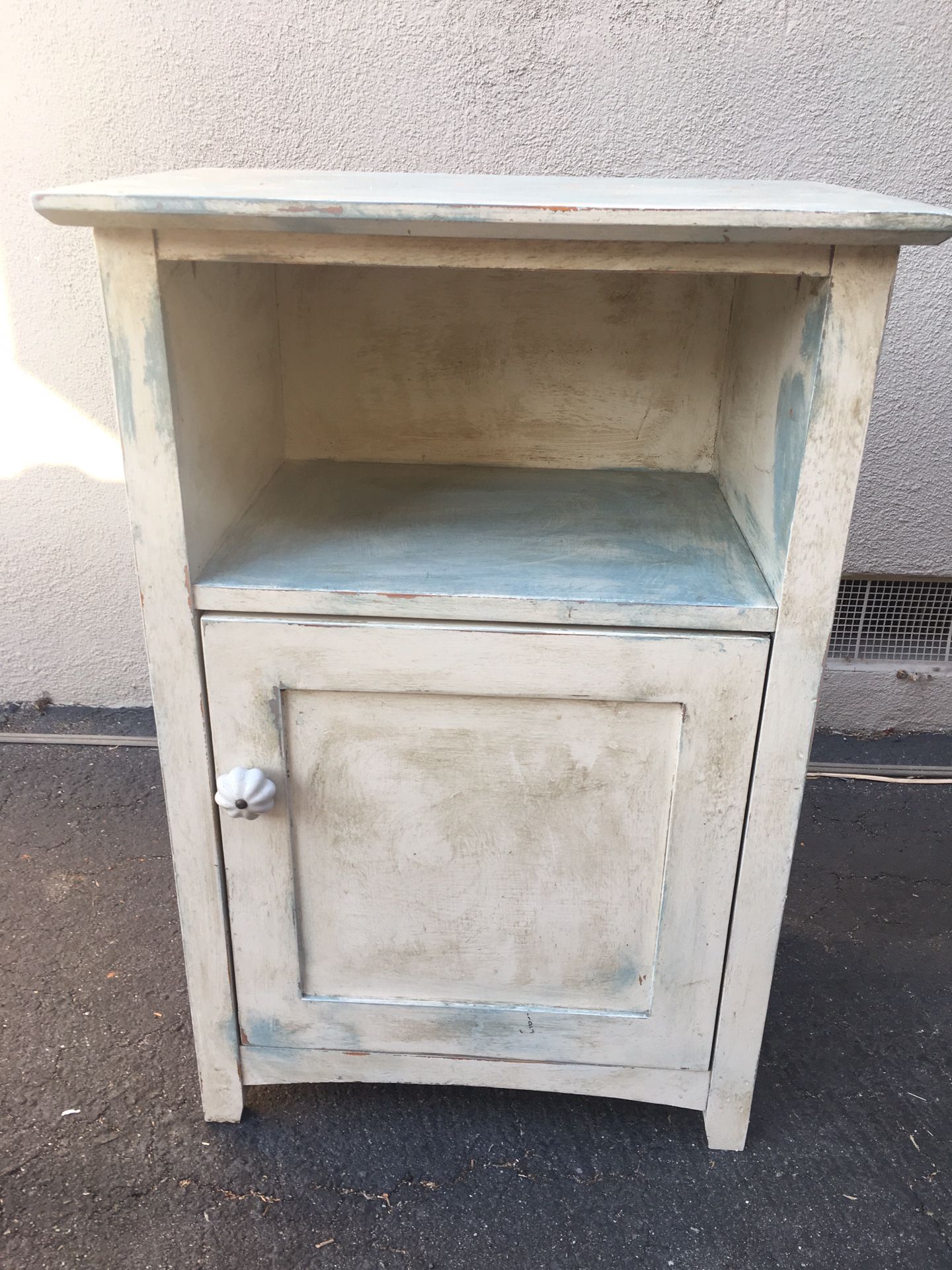 Nice wooden shabby chic side table