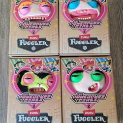 Zuru Fuggler x Powerpuff Girls 9"FULL SET Blossom, Bubbles, Buttercup, Mojo JoJo