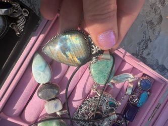 Gemstones Stone Silver Jewelry Lot