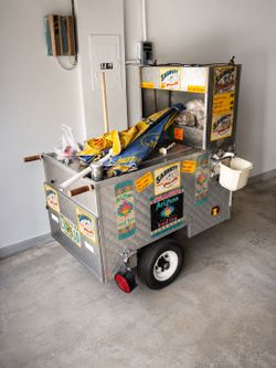 Hot Dog Cart mini food truck trailer hitch money maker
