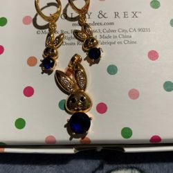 Bunny Charm & Earrings 