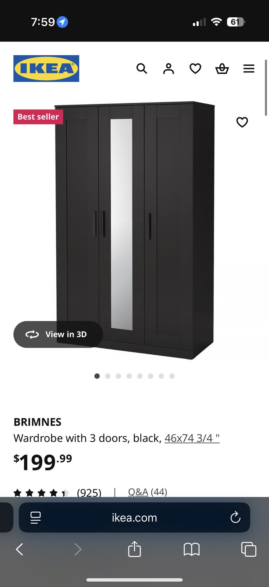 BRIMMES IKEA WARDROBE