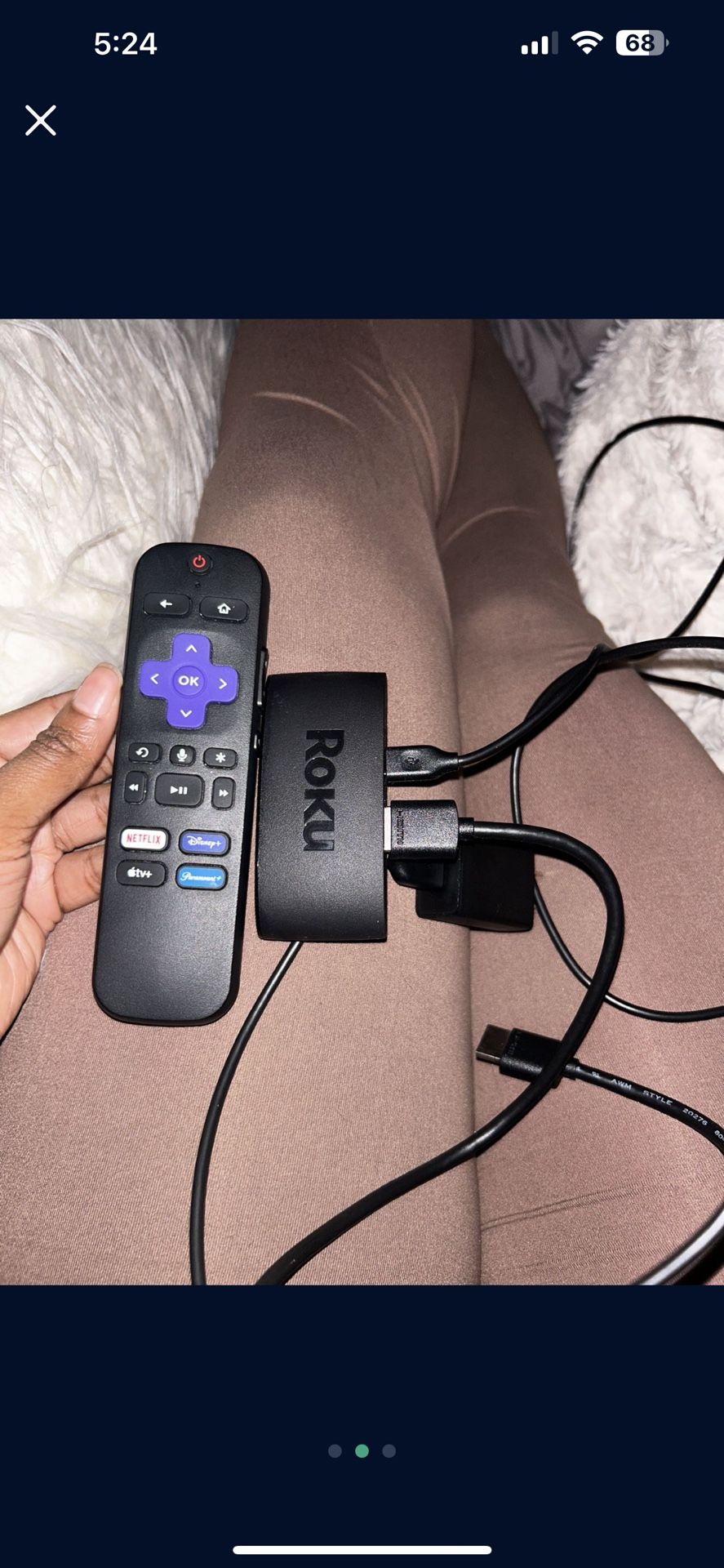 Roku streaming stick and remote