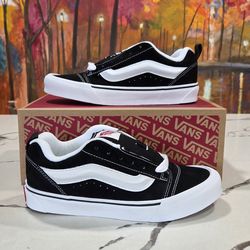 Vans Knu Skool Black True White Size 7.5 Women's Skate