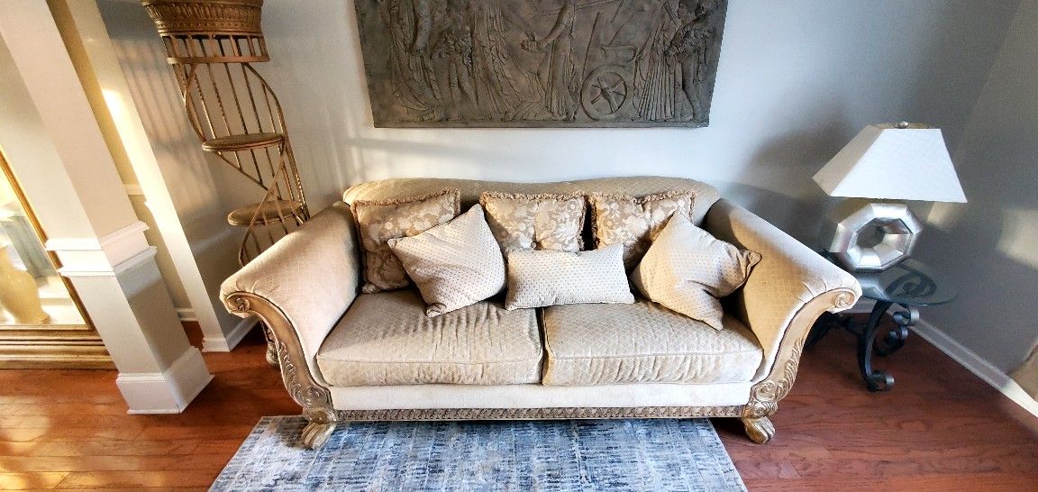 Beigh Sofa And Loveseat