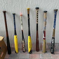 Composite, aluminum and wood bats - 30-33 inch  