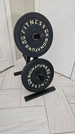 2 Brand New 35lbs Bumper Weight Plates