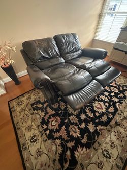 Reclining Leather Loveseat